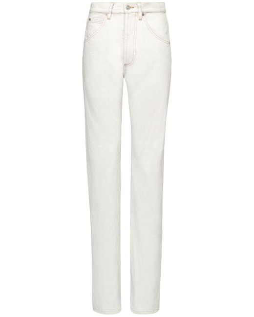 Maison Margiela White Skinny Denim Cotton Jeans