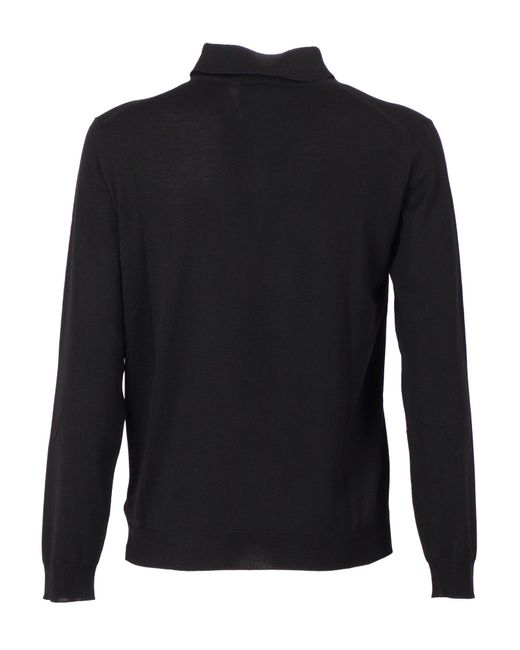 SLOWEAR ZANONE Black Polo Ml for men