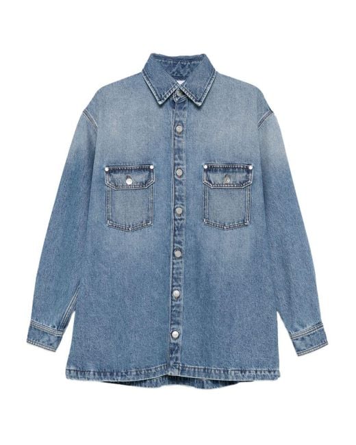 Camicia Di Cotone di Stella McCartney in Blue