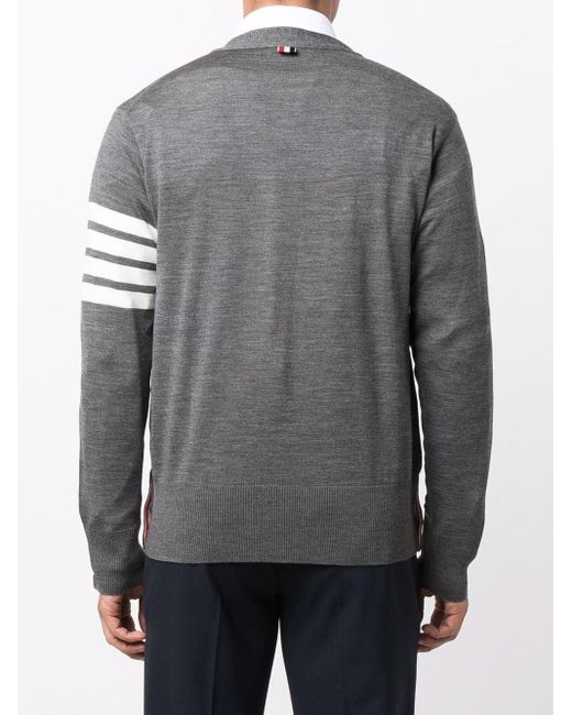 Thom Browne Gebreid Vest in het Gray voor heren