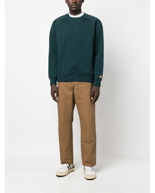 Carhartt Brown Double Knee Pant I031501 for men