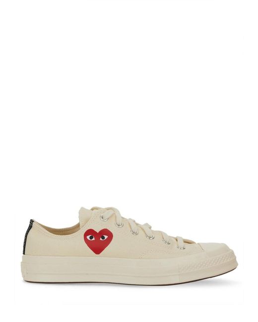 COMME DES GARÇONS PLAY White Sneaker With Logo for men