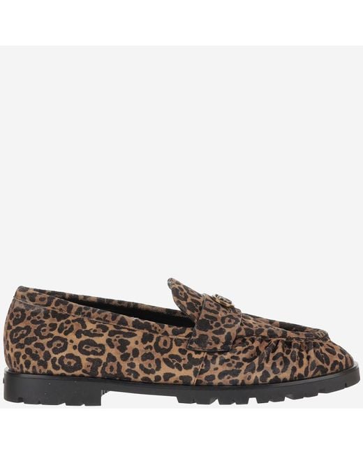 Pinko Brown Nora 01 Ponyskin Loafers
