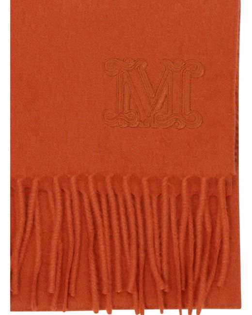 Monogramma m sciarpa di Max Mara in Orange