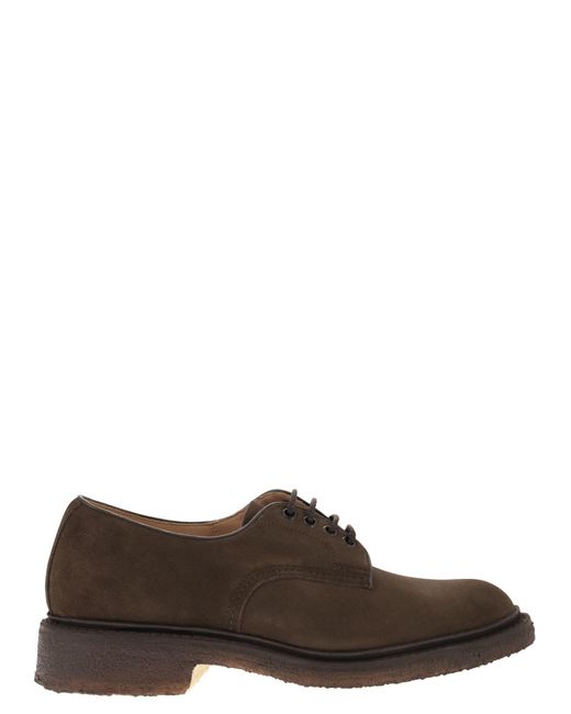 Tricker's Brown Daniel Suede Leather Lace Up for men