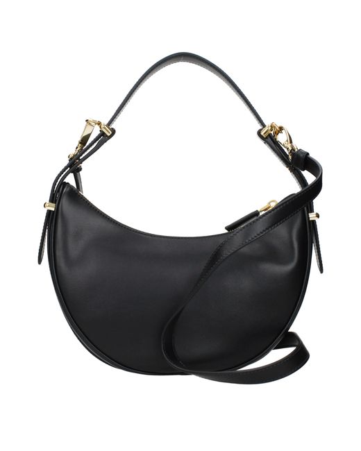 Prada Black Arqué Leather Handbags