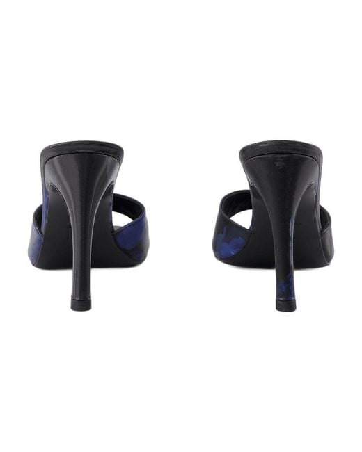 Coperni Blue Holographic Logo Mules