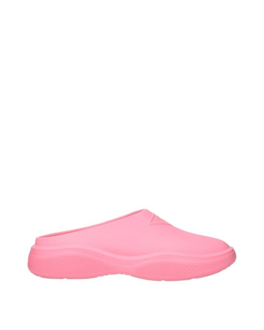 Prada Pink Ciabatte E Zoccoli Mellow Donna Gomma Rosa/Begonia