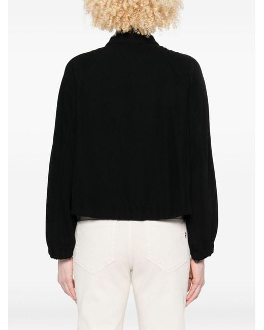 Emporio Armani Black Zipped Blouson Jacket