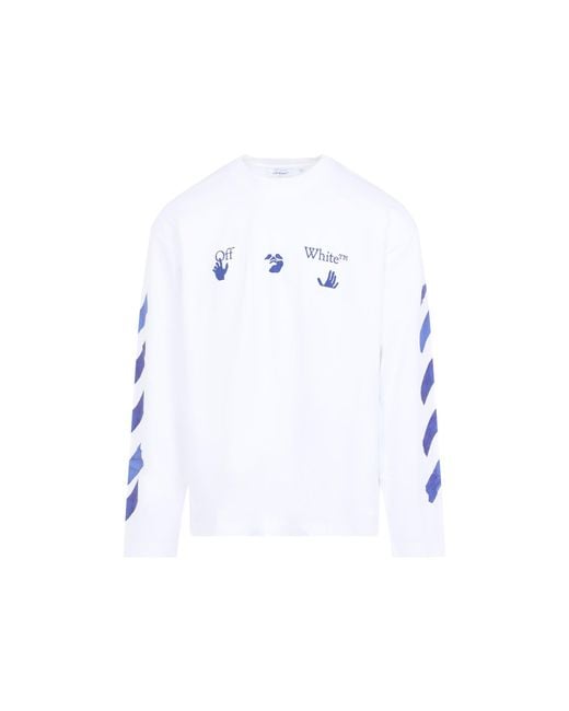 Off-White c/o Virgil Abloh White Bacco Arrow L/S Skate T Shirt