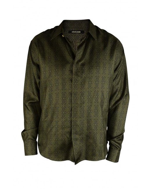 Roberto Cavalli Green Shirt for men