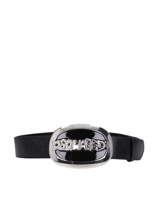 DSquared² Black Belt Leather