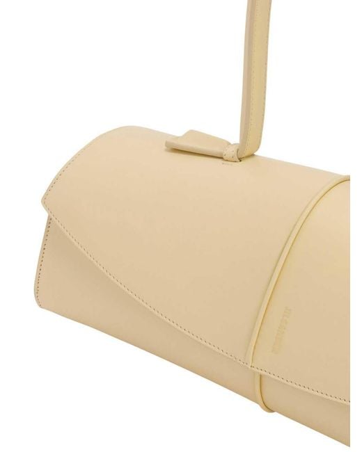 Jil Sander Black Linea Leather Shoulder Bag