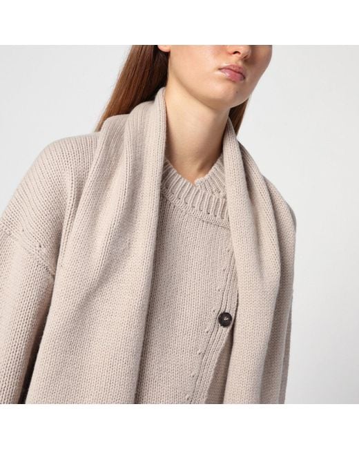 THE GARMENT Natural Wool Scarf Cardigan