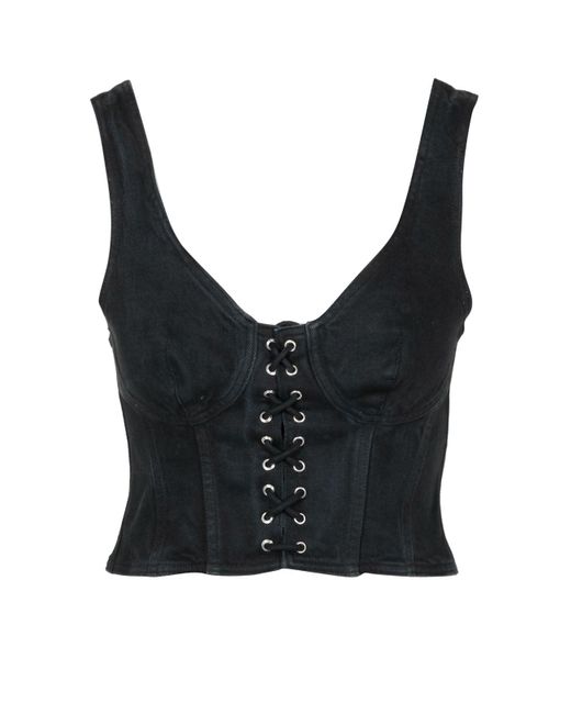 Grifoni Top Zwart in het Black