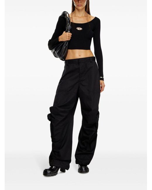 DIESEL Black Oval D Top for men