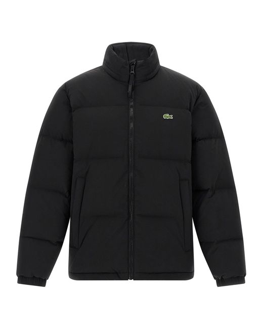 Lacoste Logo Down Jacket in het Black voor heren