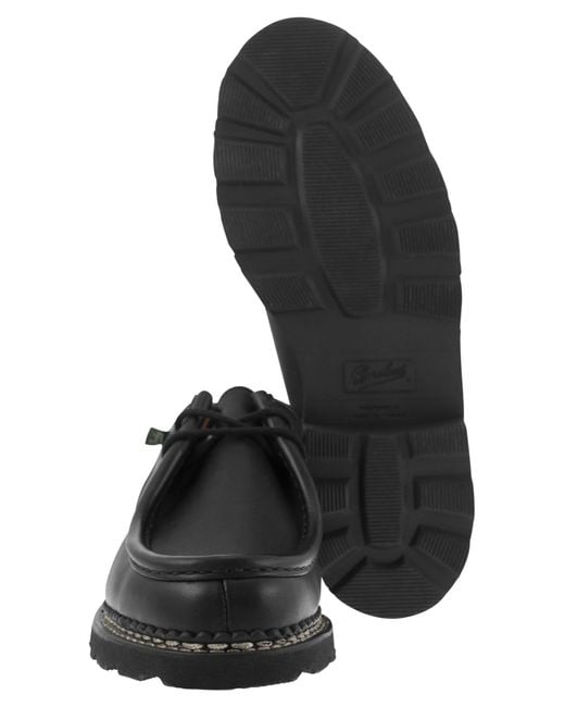 Paraboot Black Michael Leder Derby