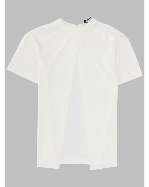 Jacquemus White Elegant Mini T-Shirt