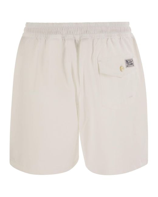 Polo Ralph Lauren White Traveler Classic 14.6 Cm Beach Boxers for men