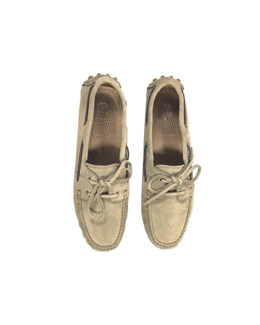Brunello Cucinelli Green Sailor Shoes