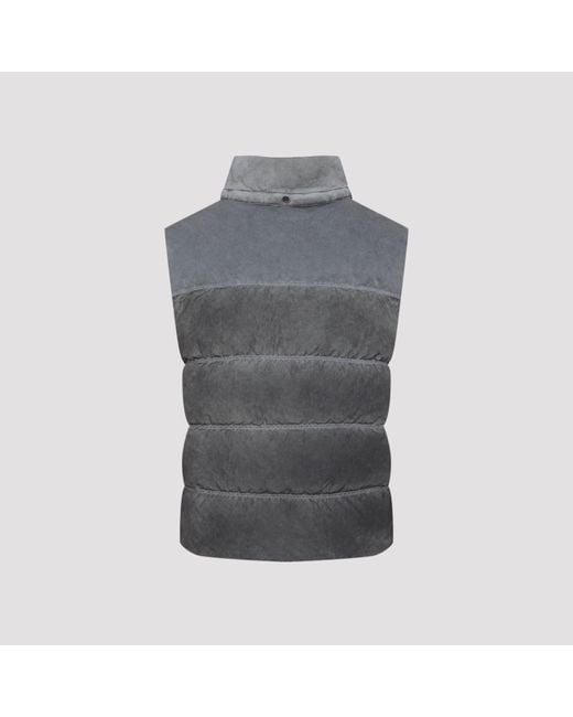 C P Company Gray Hooded Down Gilet