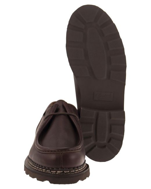 Paraboot Brown Michael - Leather Derby for men