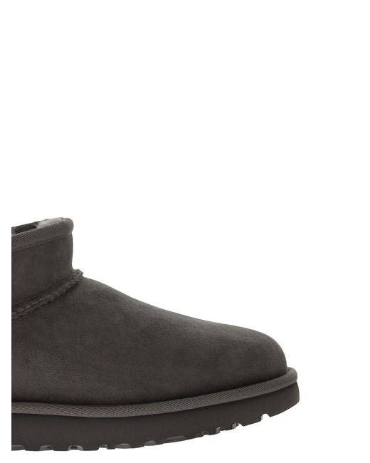 Ugg Gray Classic Ultra Mini