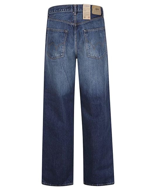 Edwin Blue Wide Leg Denim Jeans