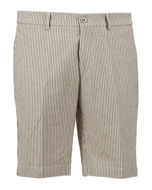 Berwich Gray Ber_Muda Elax Pants Cotton Polyamide Elastane Bermuda Short for men