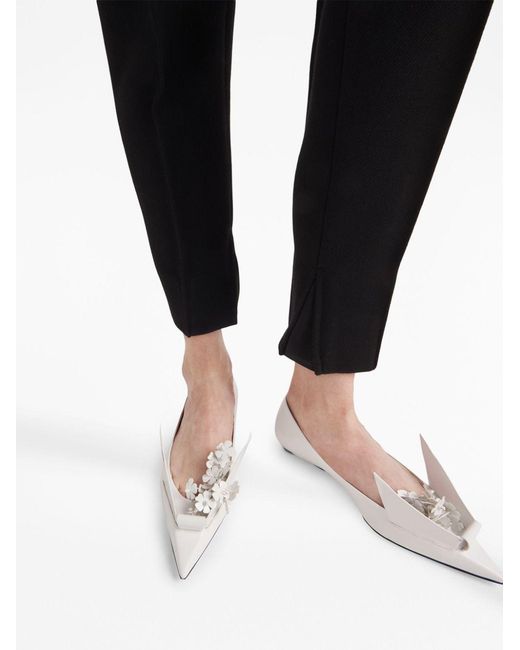 Prada High Waist Broek in het Black
