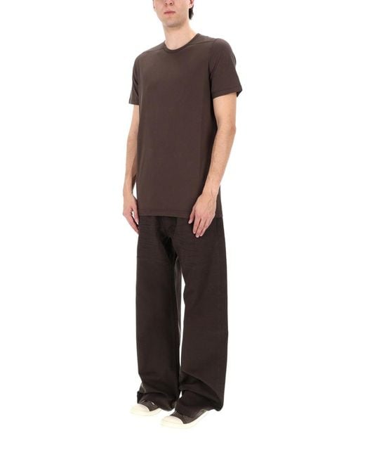 Rick Owens Brown T Shirt "Level T"