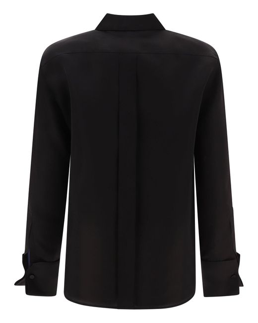 "Nola" Camisa de organza de seda Max Mara de color Black
