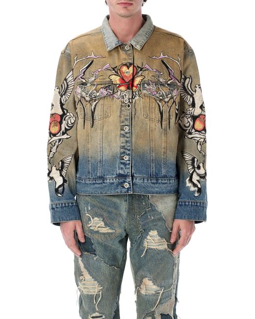 Who Decides War Blue Mini Statement Coat