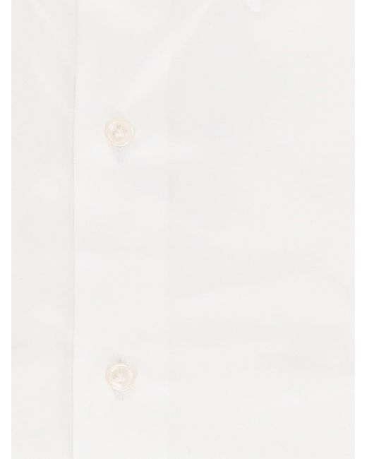 Fay Camicia Collo B.down Stretch in het White voor heren