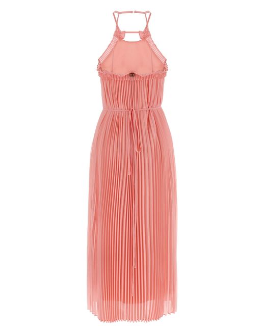 Twinset Pink Pleated Dress