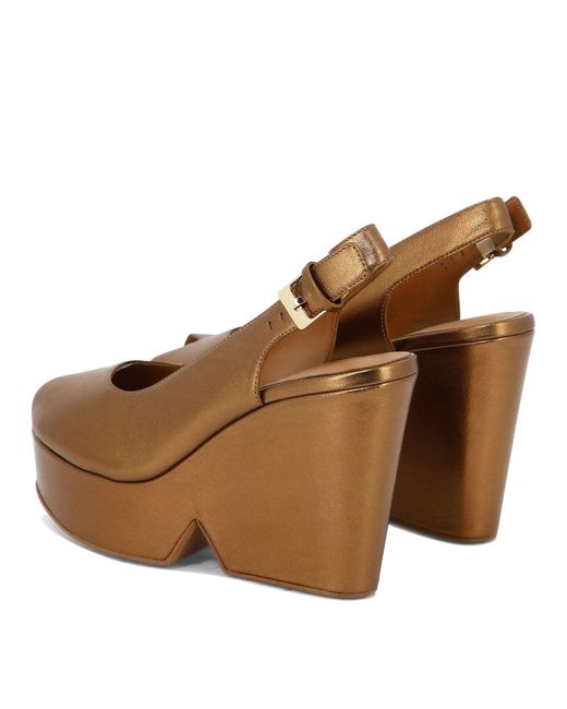 Robert Clergerie Brown "Dylan" Sandals