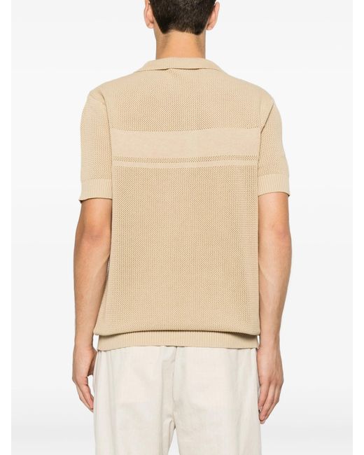 Sergio Tacchini Natural Sabino Knit Ss Polo