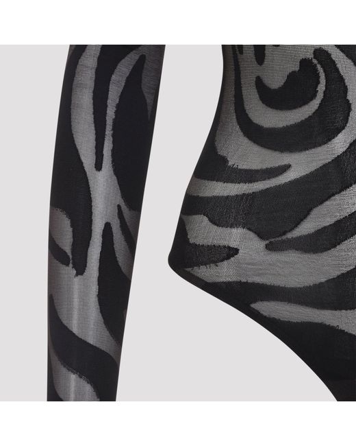Wolford Rose Shadow Stringlichaam in het Black