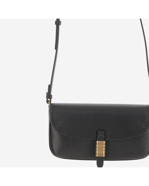Pinko White Saddle Leather Shoulder Bag
