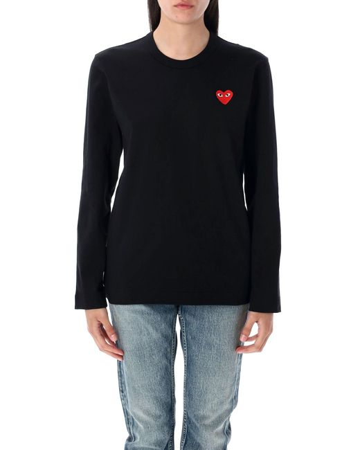 COMME DES GARÇONS PLAY Black Heart Long-Sleeve T-Shirt