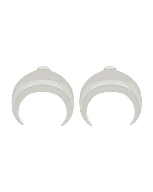 MARINE SERRE Metallic "Moon" Earrings
