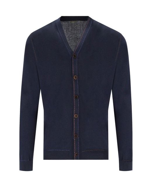 Bob Blue Spoke Dark Cardigan for men