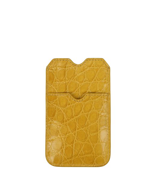 Burberry Yellow Porta Cellulare Donna Pelle Giallo/Senape for men