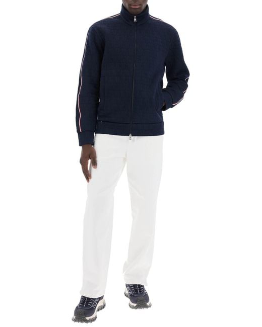 Moncler Blue Ma Monogram Quilted Sweat for men