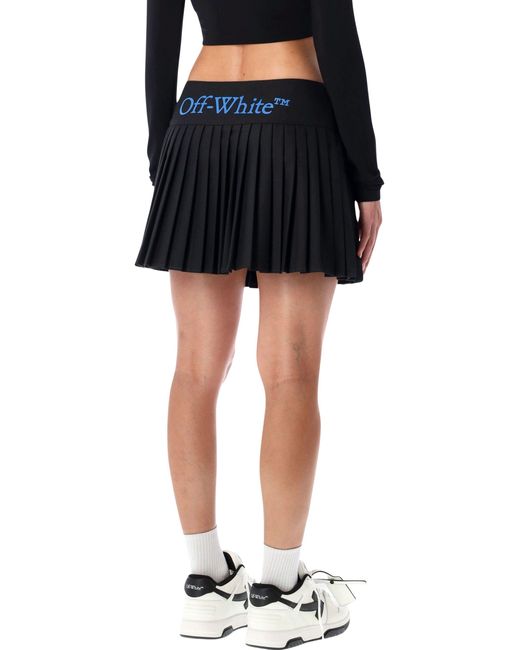 Off-White c/o Virgil Abloh Black Big Bookish Pleated Skirt With Logo