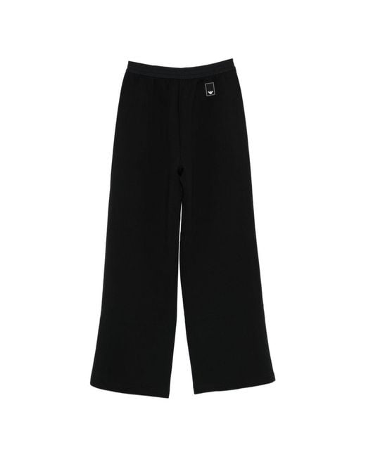 Emporio Armani Black Cotton Trousers