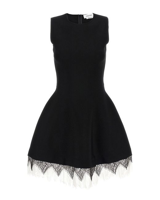 Alexander McQueen Black Spider Web Lace Kleid