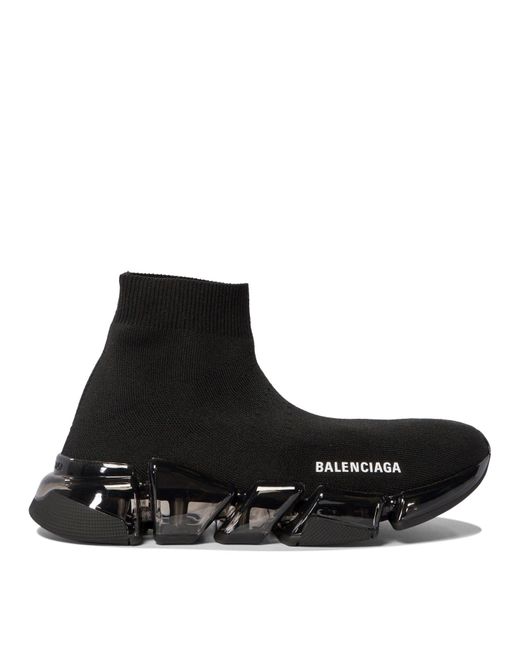 Balenciaga Black "Geschwindigkeit 2.0 Voller klarer" Sneaker "