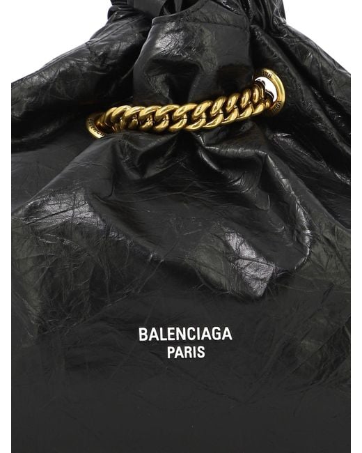 Balenciaga Black "Crush" Crossbody -Tasche